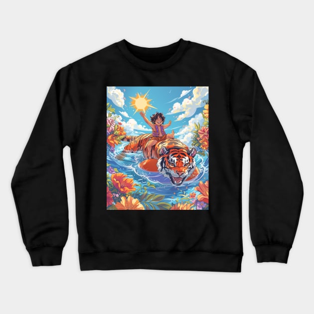 Calvin and Hobbes Holiday Crewneck Sweatshirt by QuickMart